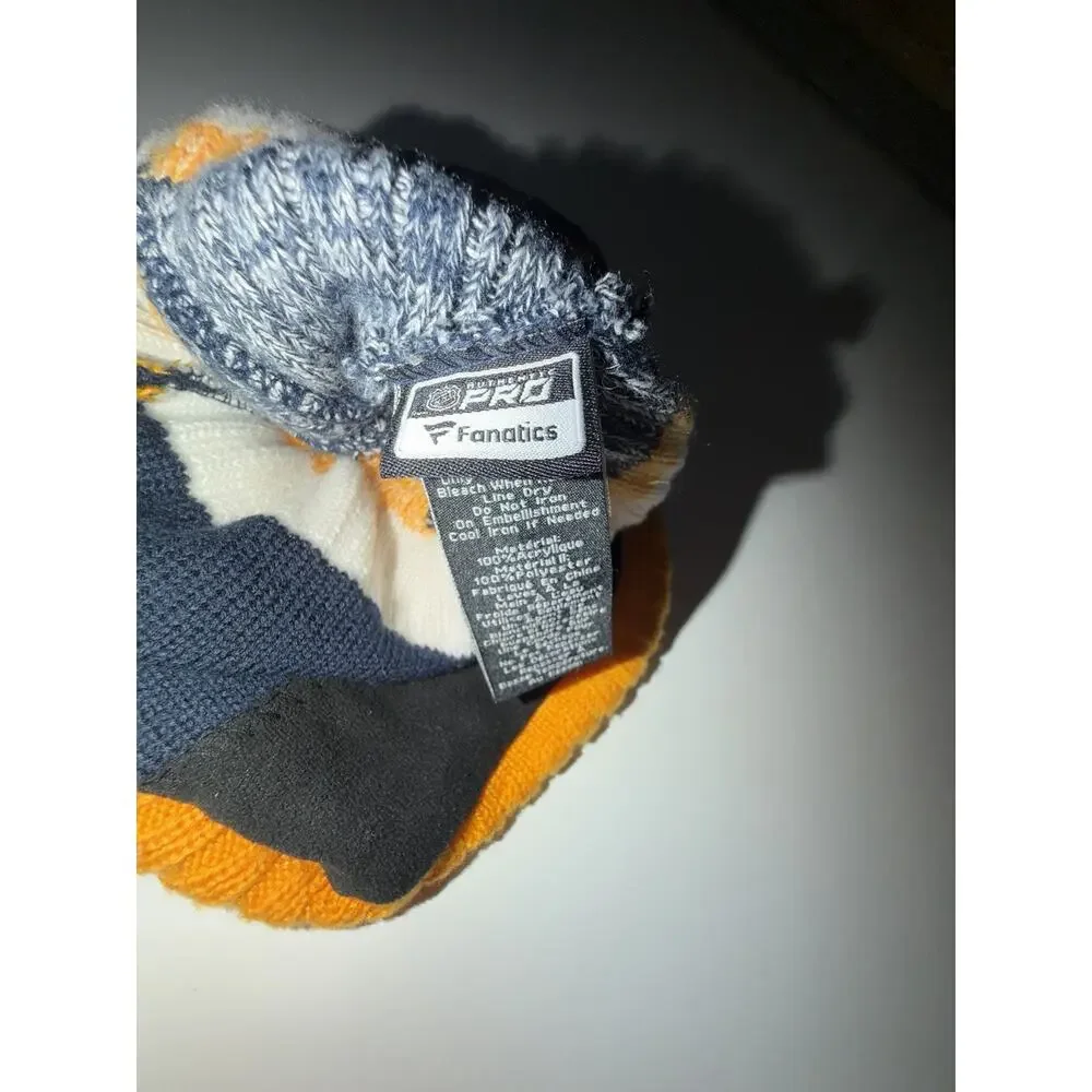 Fanatics Hockey NHL Nashville Predators Yellow Logo Beanie Hat